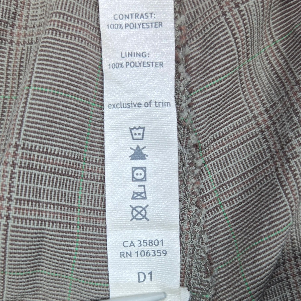 Lululemon Athletica Kung Fu Pants Plaid Stretch Grey Mens 38x31 - Picture 9 of 12